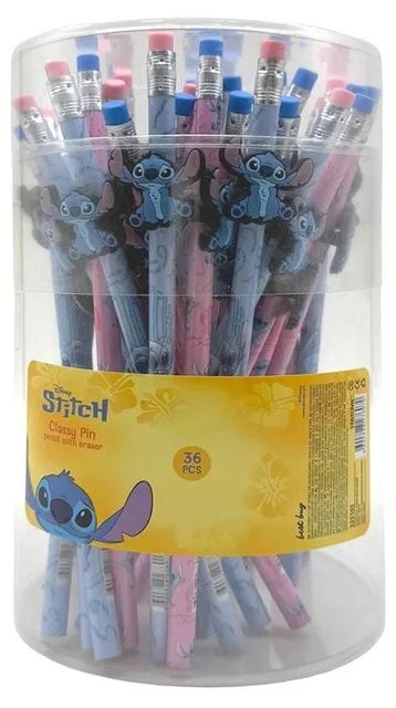 Графитен молив с гума Best Buy Classy Pin - Stitch, HB, асортимент