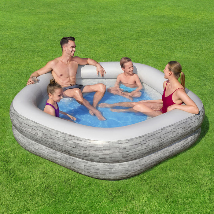БАСЕЙН 213X206X53 STONE POOL BESTWAY 54423