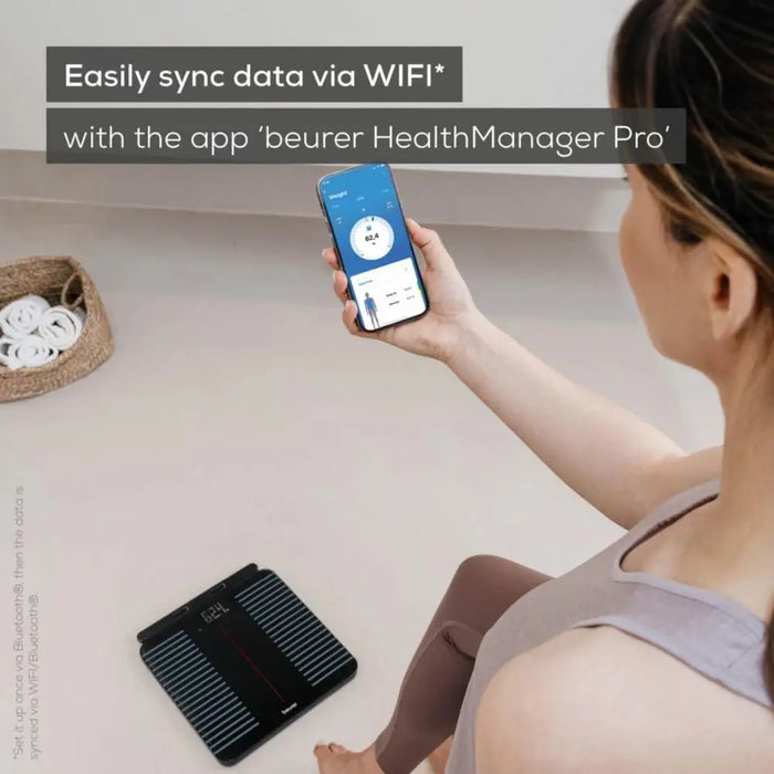 Beurer BF 990 WIFI/Bluetooth диагностична везна за баня с 8