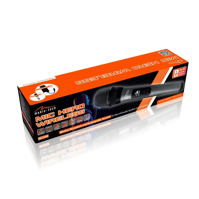 Безжичен микрофон за колони Karaoke MIC HERO WIRELESS MT398.