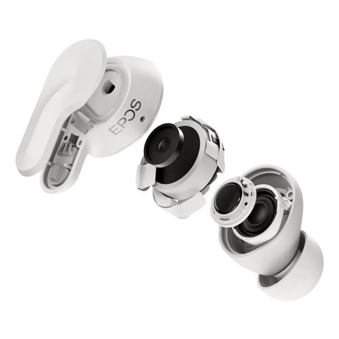 Безжични Слушалки с Кутия за Зареждане Epos ADAPT E1TWS Бял