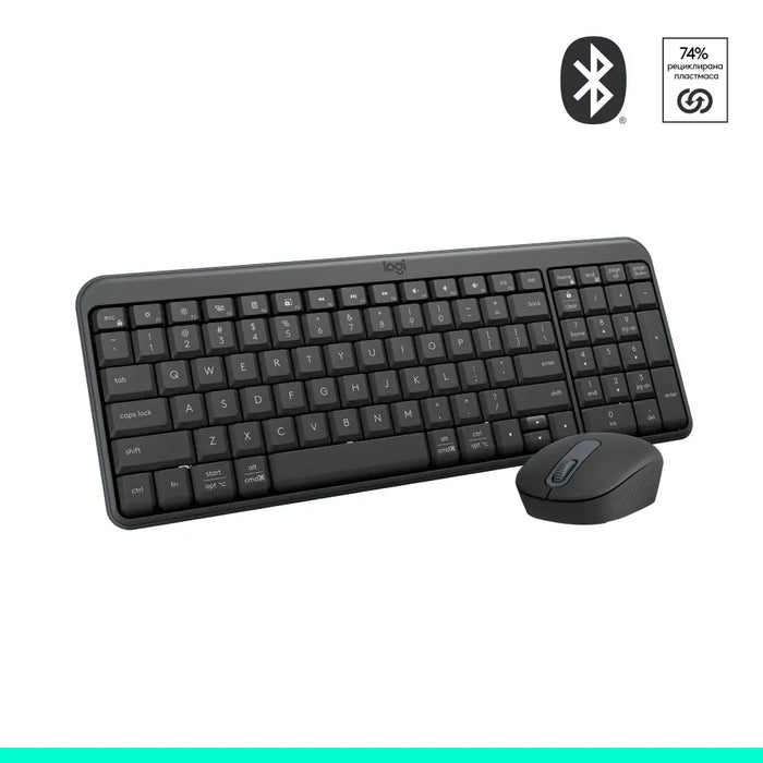 Безжичен комплект Logitech MK250 Graphite - Кирилизирана