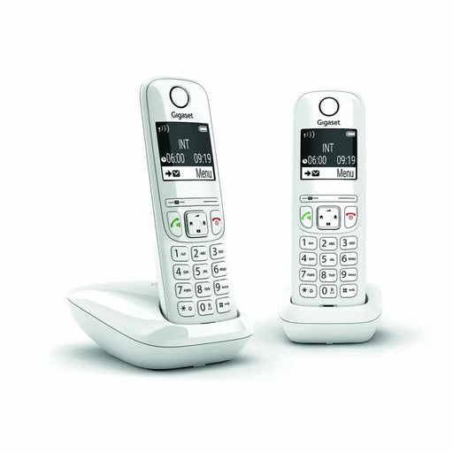 Безжичен телефон Gigaset AS690 Duo Бял