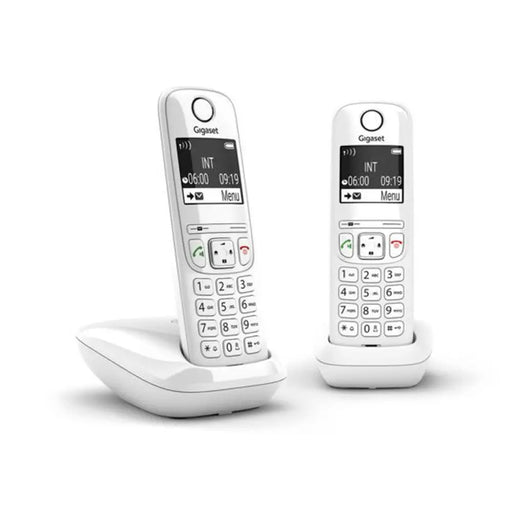 Безжичен телефон Gigaset AS690 Duo Бял