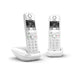 Безжичен телефон Gigaset AS690 Duo Бял