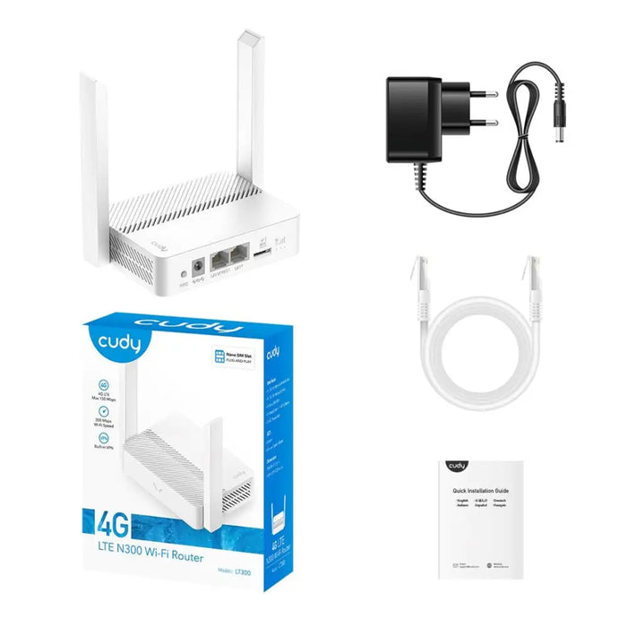 Безжичен рутер CUDY LT300_EU Wi-Fi 300 Mbps 2.4 GHz 4G LTE