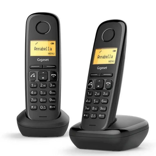 Безжичен телефон Gigaset A270 Duo Черен
