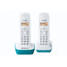 Безжичен телефон Panasonic KX-TG1612FRC Кехлибар Син/бял