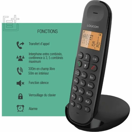 Безжичен телефон Logicom ILOA 150 SOLO Сив