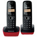 Безжичен телефон Panasonic KX-TG1612 DECT Negro