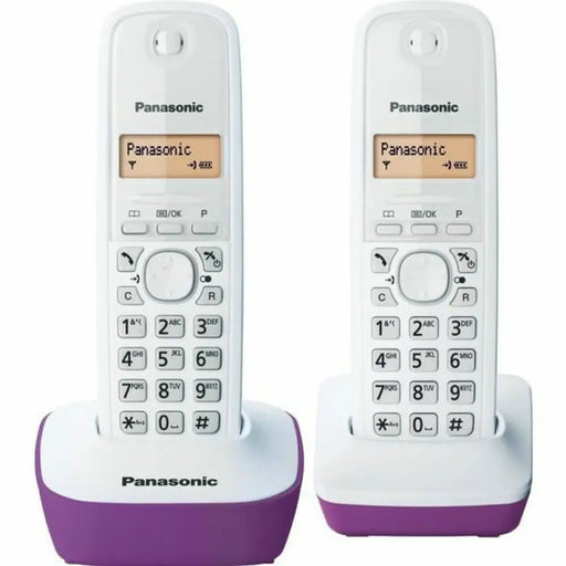 Безжичен телефон Panasonic KX TG1612FRF Лилав