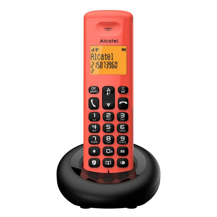 Безжичен телефон Alcatel Черен/Червен