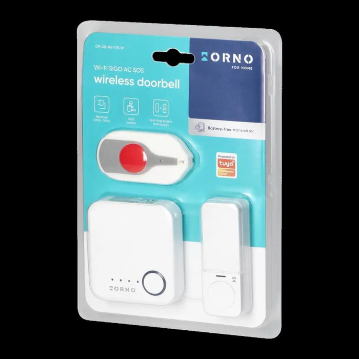 БЕЗЖИЧЕН ЗВЪНЕЦ SIGO AC SOS200М БЯЛ ORNO