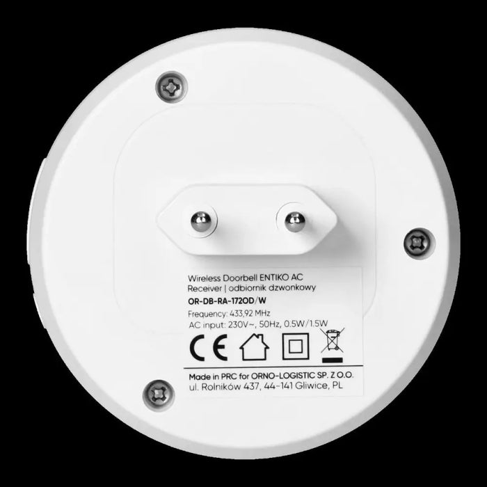 БЕЗЖИЧЕН ЗВЪНЕЦ ENTIKO AC 300М БЯЛ ORNO