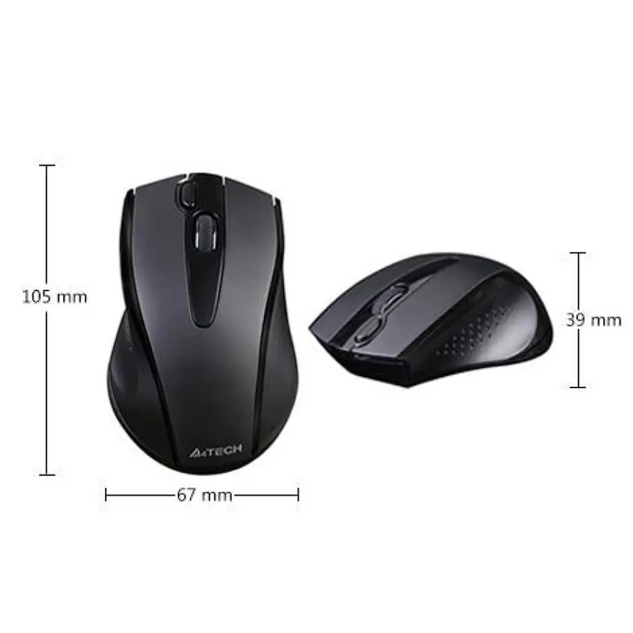 Безжична безшумна мишка A4tech V-Track G9-500FS Черен