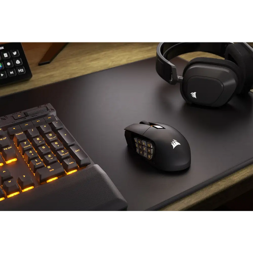 Безжична блутут мишка Corsair SCIMITAR ELITE RGB Черен