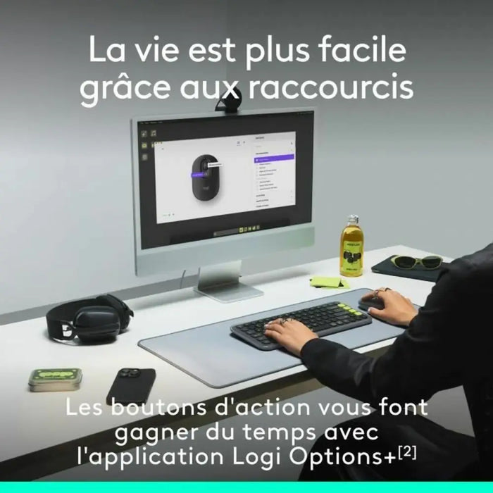 Безжична блутут мишка Logitech Pop Розов