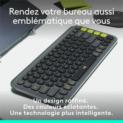 Безжична клавиатура Logitech Pop Icon Keys Тъмно сив AZERTY