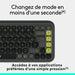 Безжична клавиатура Logitech Pop Icon Keys Тъмно сив AZERTY