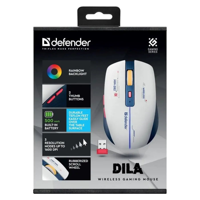 БЕЗЖИЧНА МИШКА DEFENDER DILA MM-282 RF 1800dpi 6P