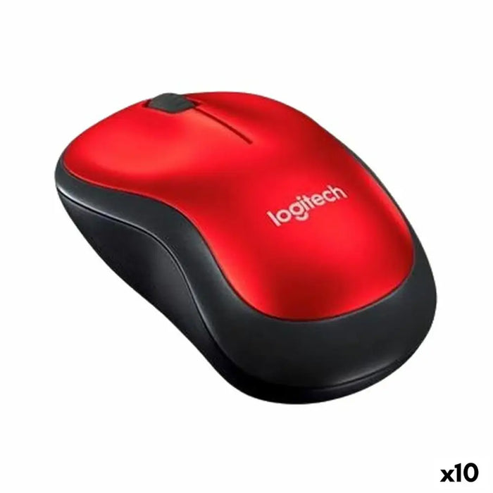 Безжична мишка Logitech M185 Червен 1000 dpi (10 броя)