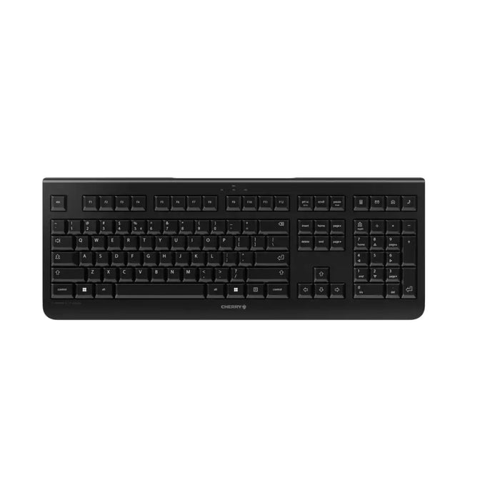 Безжична тиха клавиатура CHERRY KW 3000,10млн. клика Черна