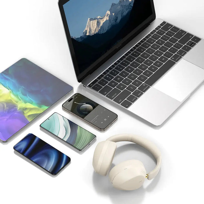 Безжични Bluetooth слушалки Dudao X22 Max с ANC - бежови