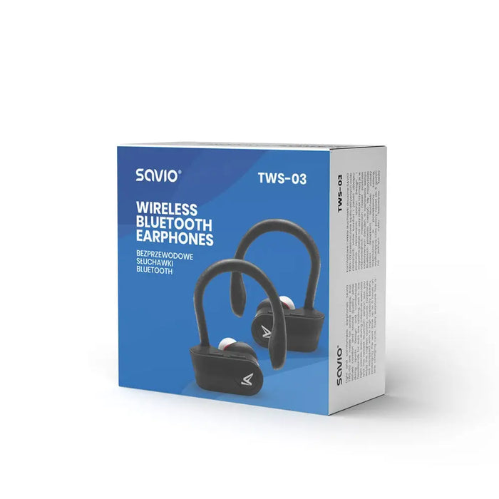 Безжични Bluetooth слушалки Savio TWS-03 черни