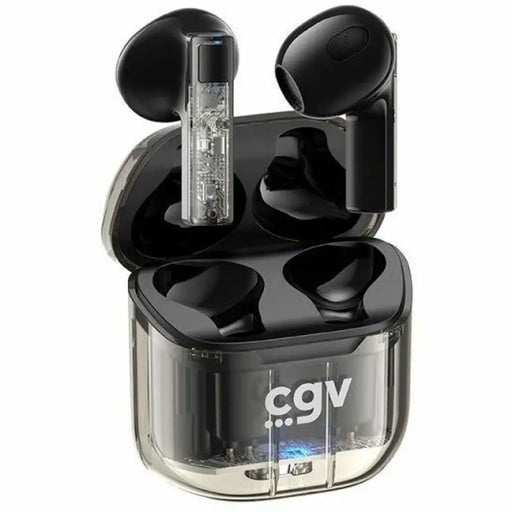 Безжични Слушалки с Кутия за Зареждане CGV URBAN GHOST Черен