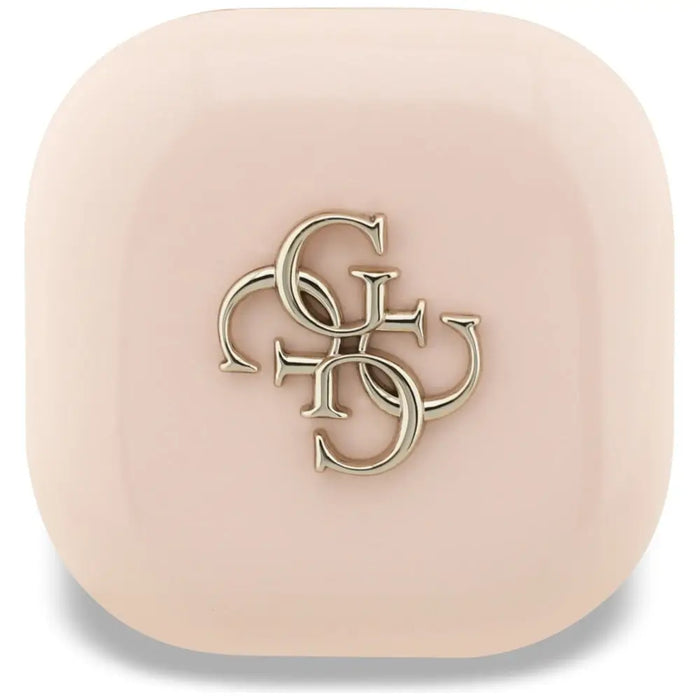 Безжични слушалки Guess 4G Metal Logo TWS - Розови
