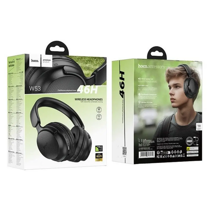 Безжични слушалки Hoco W53 Tone Черен