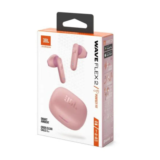 Безжични слушалки JBL Wave Flex 2 TWS Bluetooth 5.3 розови