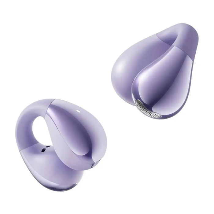 Безжични слушалки QCY Crossky Clip T33 Bluetooth 5.4 лилави