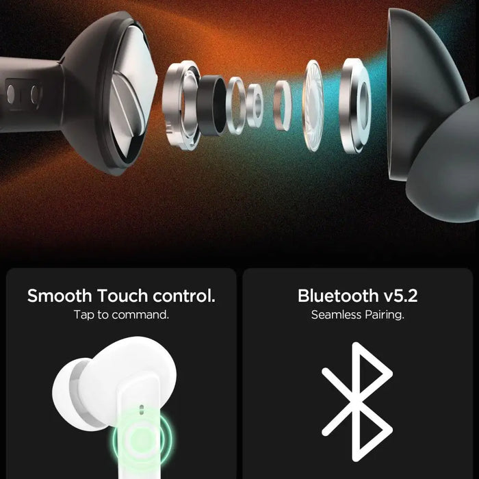 Безжични слушалки Spigen SA2402 ANC Pro - бели