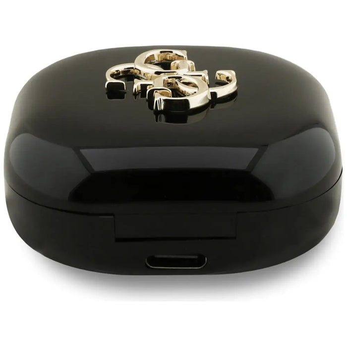 Безжични TWS слушалки Guess 4G Metal Logo - черни