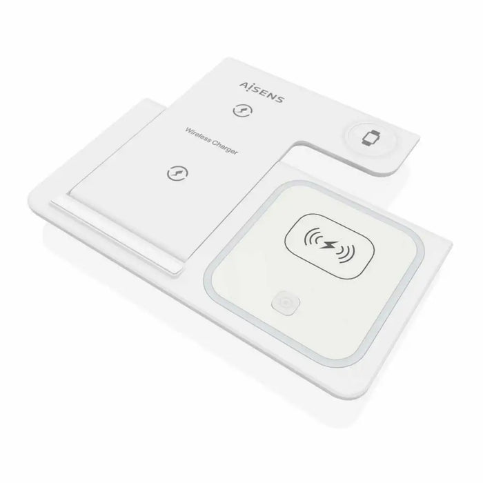 Безжично зарядно Aisens ASCH-15W3WC044-W Бял 15 W 3 в 1