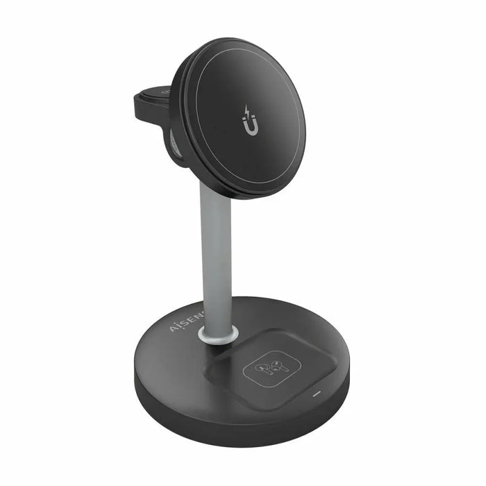 Безжично зарядно Aisens ASCH-15W3WC066-BK Черен 15 W