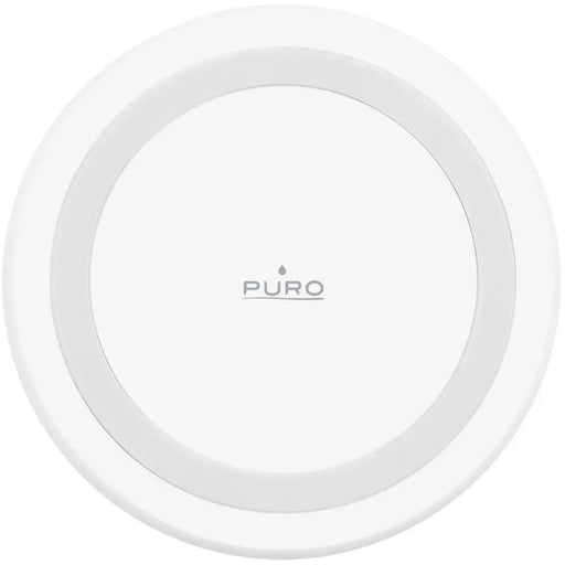Безжично зарядно Puro за Android iPhone - бяло