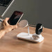 Безжично зарядно Ringke 3in1 QI2 MagSafe - бяло