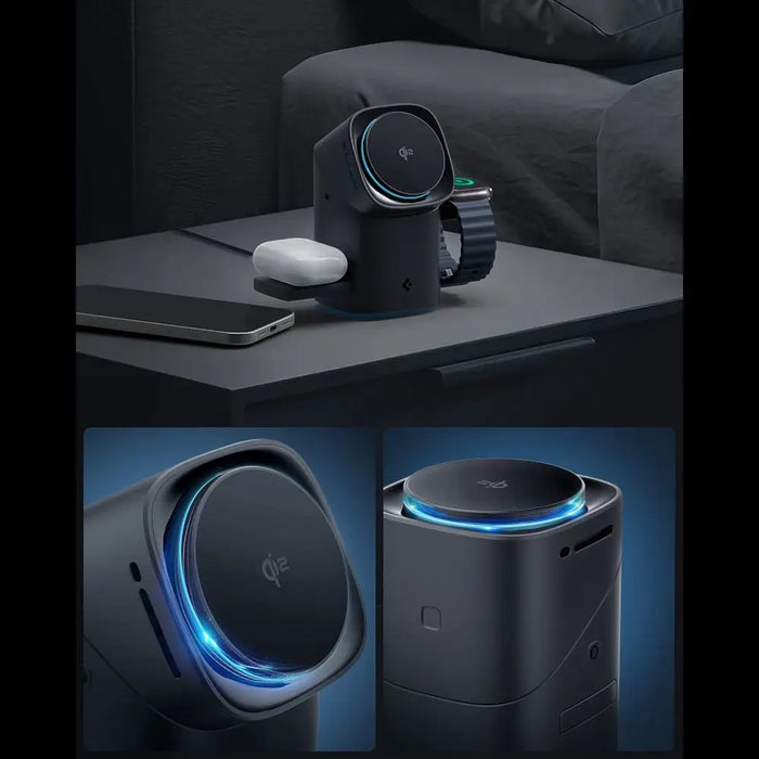 Безжично зарядно устройство Spigen Essential EF223MS 3 в 1