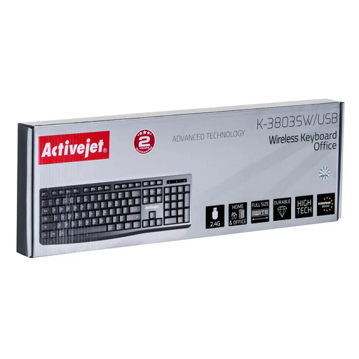 Безжична батерия Activejet K-3803SW Keyboard захранвана
