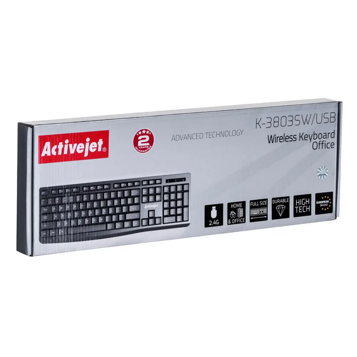 Безжична батерия Activejet K-3803SW Keyboard захранвана