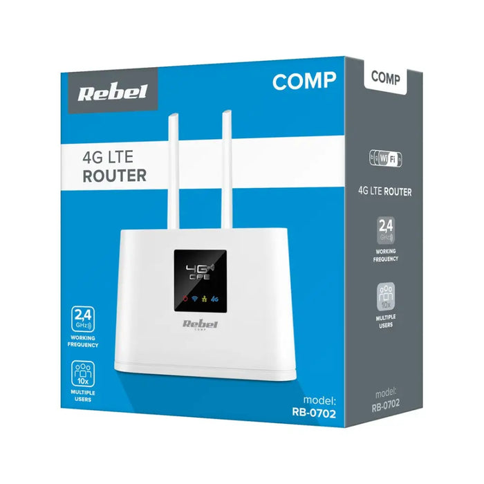 Безжичен рутер Rebel RB-0702 Еднобандов (2,4 GHz) 3G 4G