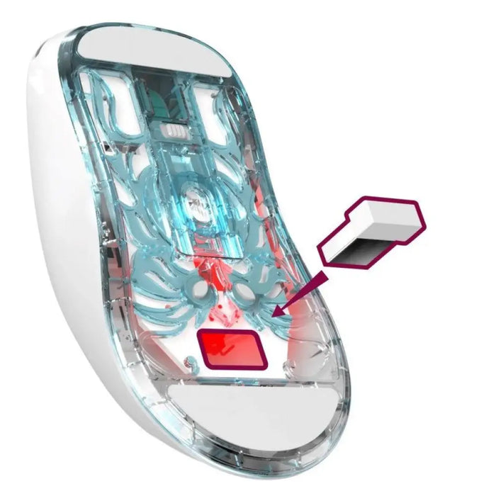 БЕЗЖИЧНА МИШКА DEFENDER FAME GM-516 RF + BT 10000DPI 6P БЯЛА