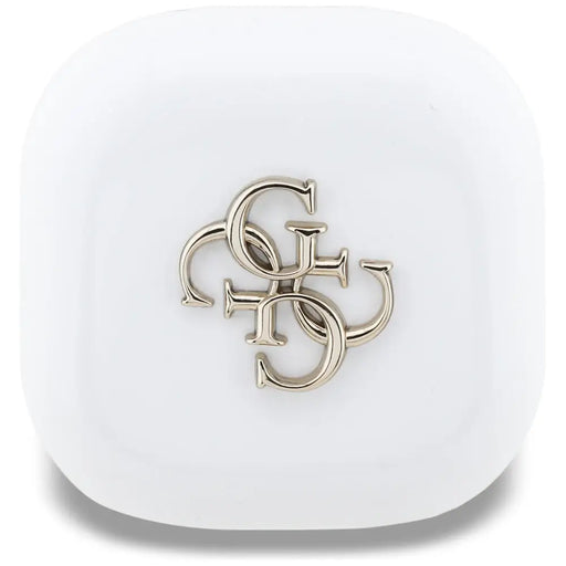 Безжични слушалки Guess 4G Metal Logo TWS - бели