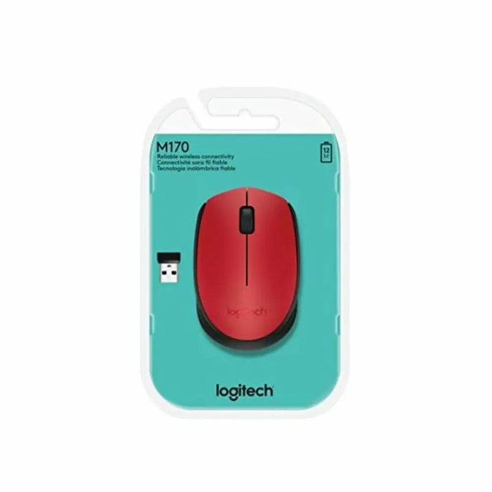 Безжична мишка Logitech M171 1000 dpi Черен Червен