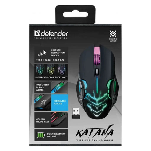 БЕЗЖИЧНА МИШКА DEFENDER KATANA GM-511 RF 3200DPI 7P