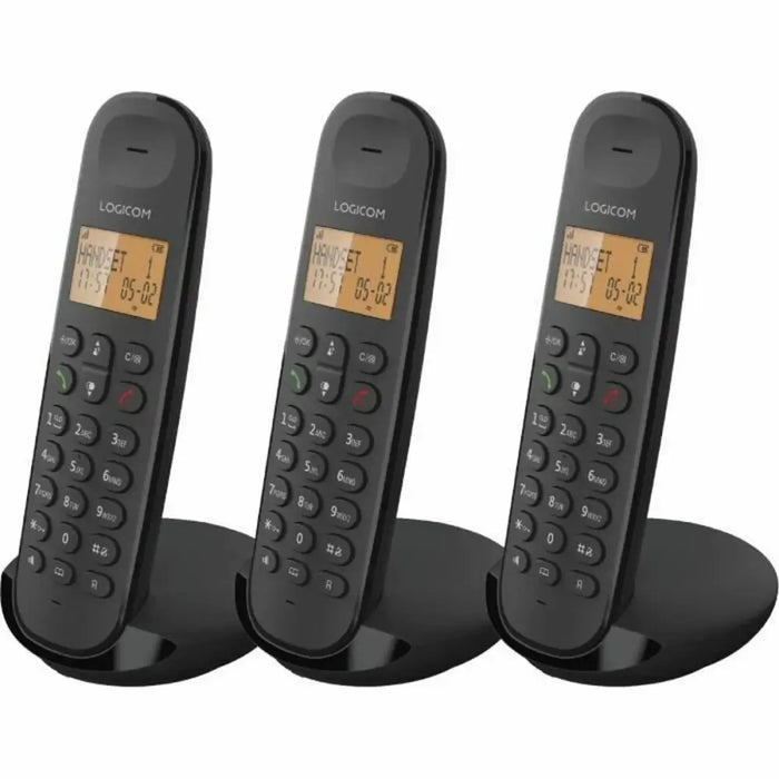 Безжичен телефон Logicom ILOA 350 TRIO Черен