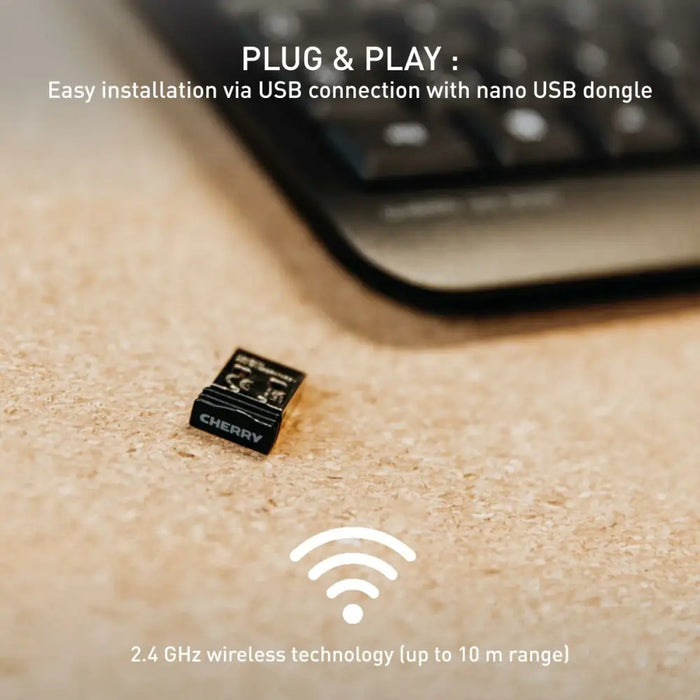 Безжична клавиатура Cherry JK-3000ES-2 Черен Испанска Qwerty