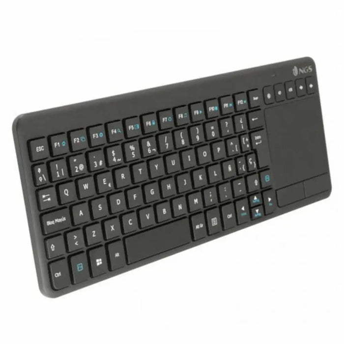 Безжична клавиатура NGS TV Warrior Черен Испанска Qwerty